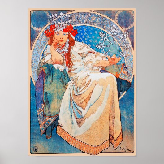 Poster Princesse Hyacinth, Mucha (Devant)
