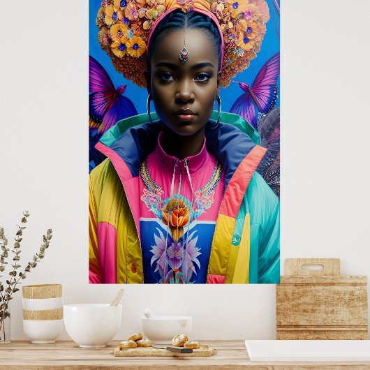 Poster princesse imperméable colorée (Cuisine)