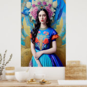 Poster princesse magique avec robe magnifique (Cuisine)