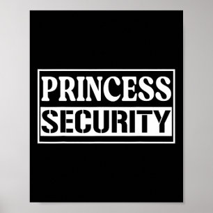 Poster Princesse Sécurité Fun Anniversaire Halloween Part