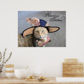 POSTER PRINCESSE TATUS / CHAT ÉLÉGANT, GRAND CHAPEAU DE D (Cuisine)