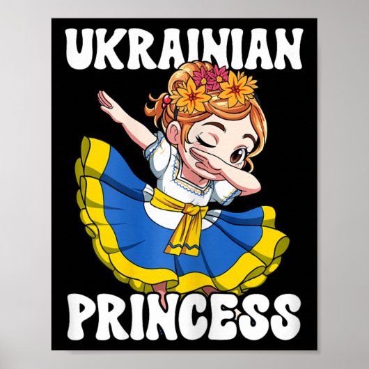 Poster Princesse ukrainienne d'Ukraine (Devant)