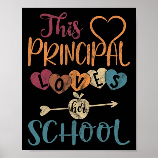 Poster Principal aime son enseignant principal divertisse (Devant)