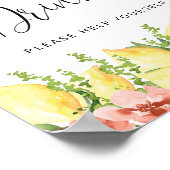 Poster principal pressé citron Boissons Signale (Coin)