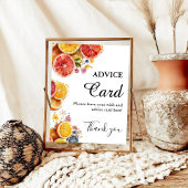 Poster Principal Squeeze Citrus Conseils panneau de douch