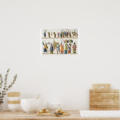 Poster Principaux préposés du proc de l'empereur chinois (Cuisine)