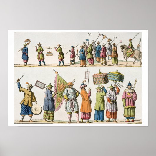 Poster Principaux préposés du proc de l'empereur chinois (Devant)