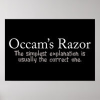 Principe de Razor d'Occam