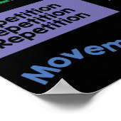 Poster Principes de design avec couleurs Cool (Coin)