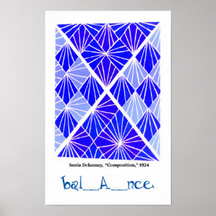 Poster Principes de l'art - Équilibre, Sonia Delauney