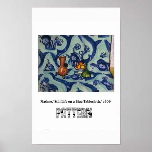 Poster Principes de l'art - Motif, Matisse (Devant)