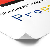 Poster Principes de l'art - Proportion, Mondrian (Coin)