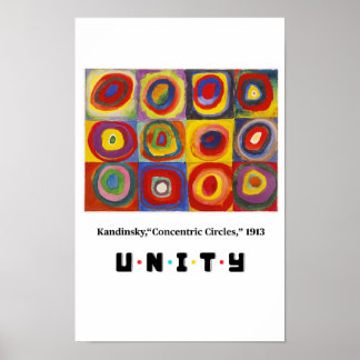 Poster Principes de l'art - Unité, Kandinsky