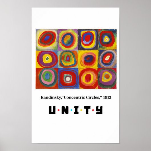 Poster Principes de l'art - Unité, Kandinsky (Devant)