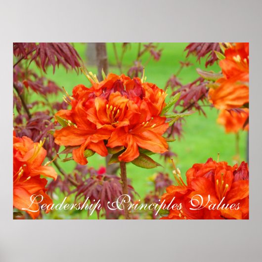 Poster Principes de leadership Valeurs art imprimés Offic (Devant)
