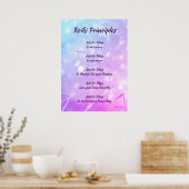 Poster Principes de Reiki (Cuisine)