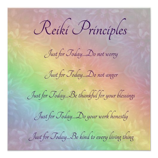 Poster Principes de Reiki (Devant)
