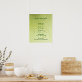 Poster Principes de Reiki (Cuisine)