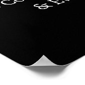 Poster Principes de Reiki Préceptes Noir (Coin)