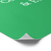 Poster Principes de Reiki Prévisions Vert (Coin)