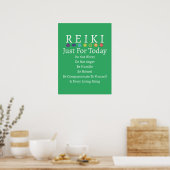 Poster Principes de Reiki Prévisions Vert (Cuisine)