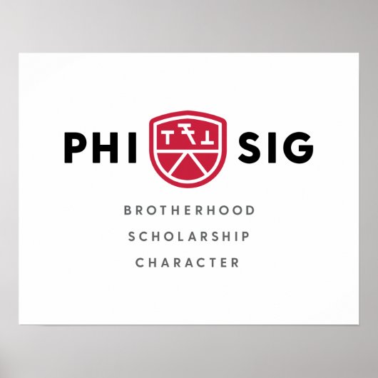 Poster Principes Phi Sigma Kappa (Devant)
