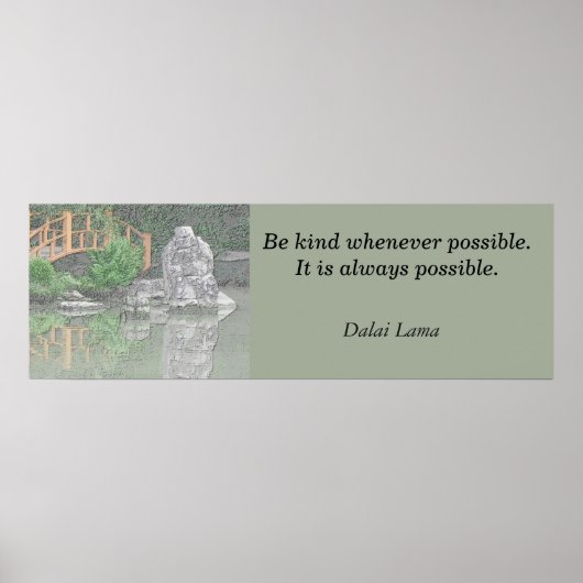 Poster print Dalai Lama citaat (Voorkant)