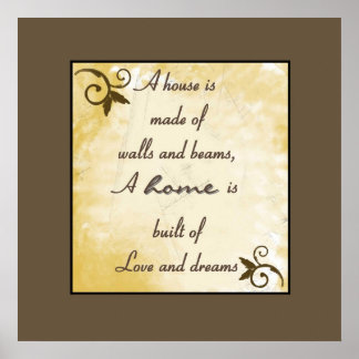 Poster Print - Home: Love & Dreams
