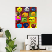 poster print karate vechtkunst (Thuiskantoor)