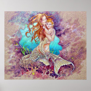 Poster PRINT - Mermaid Mother