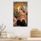 Poster Print: Mucha - Thistle from the Sands (Cuisine)