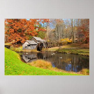Poster print van Mabry Mill in Meadows of Dan, VA