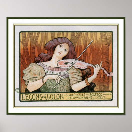 Poster Print: Violin Lessons by Paul Berthon (Devant)