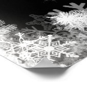 Poster Printable 18e anniversaire Snowflake Black Welcome (Coin)