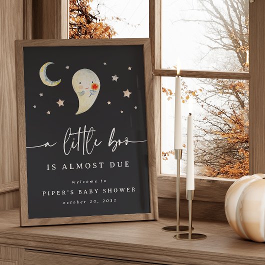 Poster Printable Halloween Baby Shower Welcome Sign