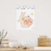 Poster Printable Sleeping Teddy Bear Wall Art  (Cuisine)
