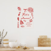 Poster Printable That's Amore Bachelorette Party (Cuisine)