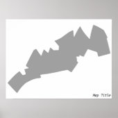 Poster Printed Map (Devant)