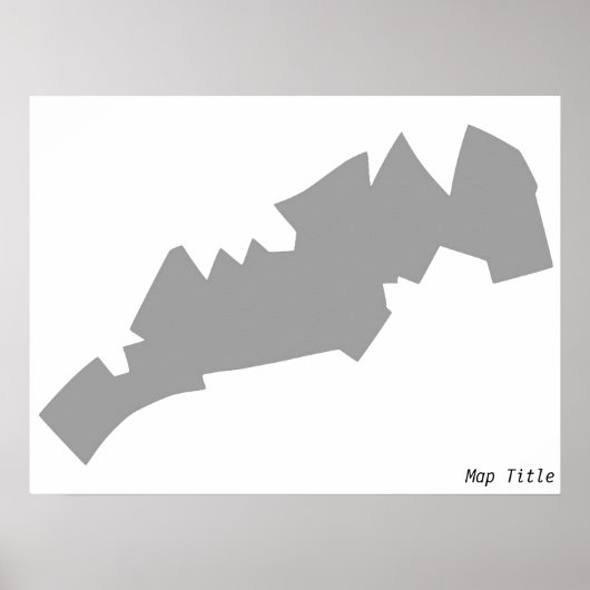 Poster Printed Map (Devant)