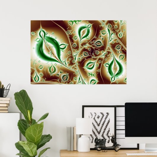 Poster Printemps. (Bureau à domicile)