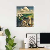 Poster Printemps à la campagne (Bureau à domicile)