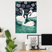 Poster Printemps À La Moat Kasamatsu Shiro 1957 (Bureau à domicile)