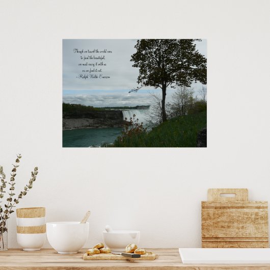 Poster Printemps à Niagara Falls-Canada/avec devis (Cuisine)