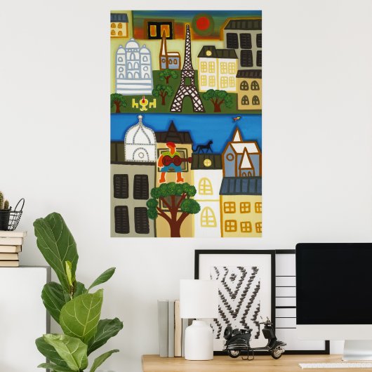 Poster Printemps à Paris 2006 (Bureau à domicile)