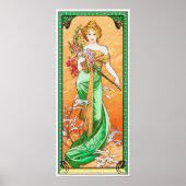 Poster Printemps, Alphonse Mucha (Devant)