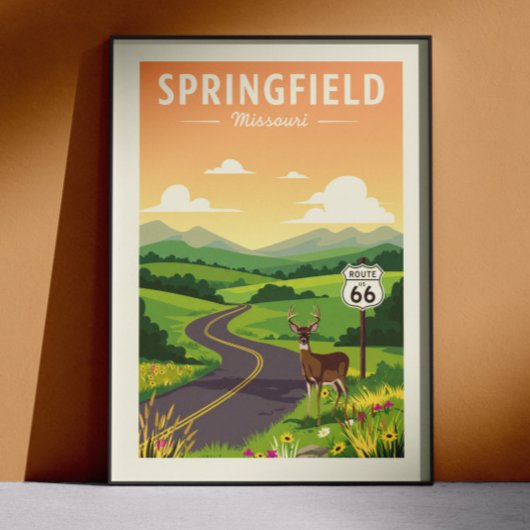 Poster Printemps antique Missouri
