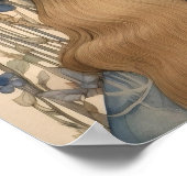 Poster Printemps Bluebell Flower Art Imprimer (Coin)