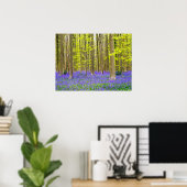 Poster Printemps dans la forêt bleue (Bureau à domicile)