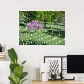 Poster Printemps dans le cimetière national d'Arlington (Bureau à domicile)