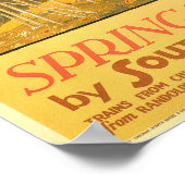 Poster Printemps dans le parc d'état des dunes d'Indiana (Coin)